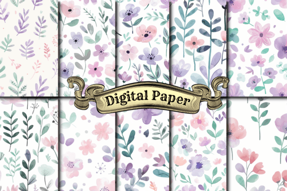 Boho Scrapbook Digital Paper for Creative Designers