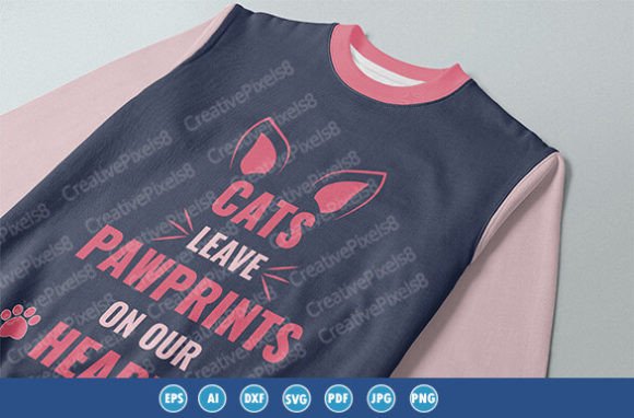 Cat Typography Tee Shirt Design Vectors