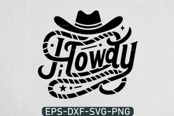Cowboy and Cowgirl Howdy T‑Shirt Design: A Digital Graphic for Endless Creative Projects