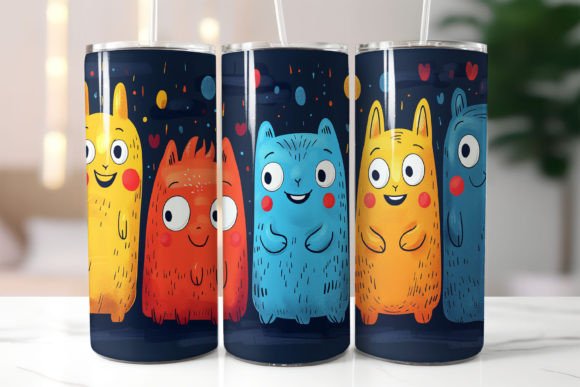 Cute Pattern 20oz Skinny Tumbler Wrap: Creative Ideas for Custom Sublimation Projects