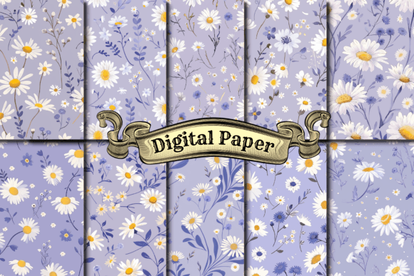 Daisy Digital Paper: A Versatile Creative Resource for Modern Design and Print-on-Demand Success