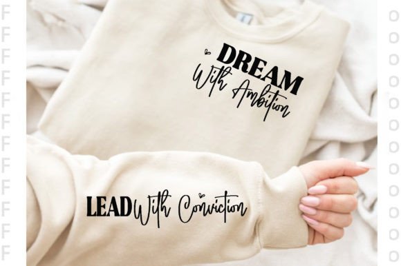 Dream with Ambition Sleeve T-Shirt PNG: Design Meets Purpose for Every Craft and Occasion