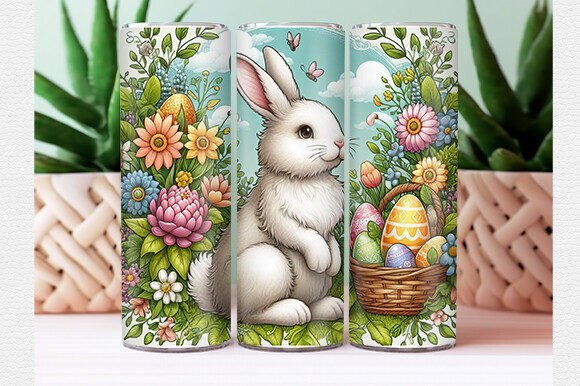 Easter Tumbler Wrap: Digital Templates for Seasonal Crafts