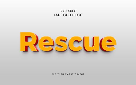 Editable Rescue Text Style Effect