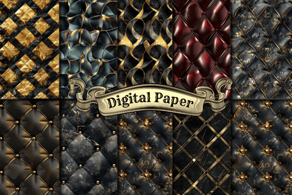 Emerald Luxe Digital Paper Set