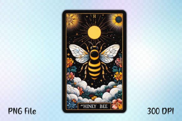 Honey Bee Tarot Card PNG: A Versatile Asset for Creators