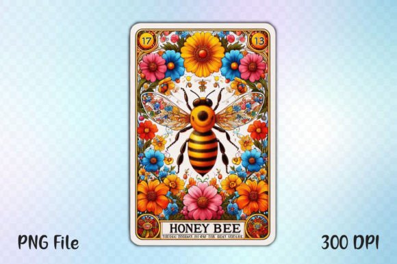 Honey Bee Tarot Card Sublimation: Creative Design for Modern Makers