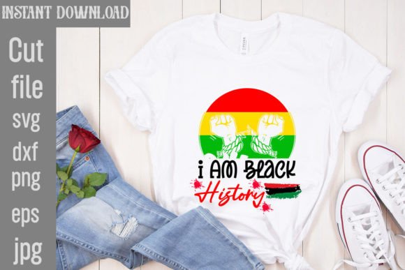 I Am Black History SVG Cut File for Creative Projects