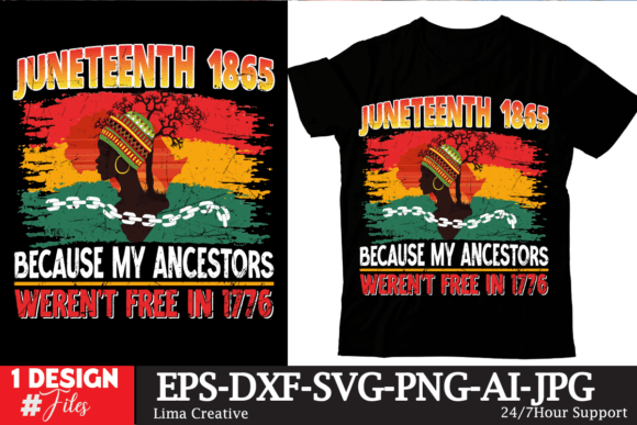 Juneteenth T-shirt Design: Digital Cut Files for Creative Projects