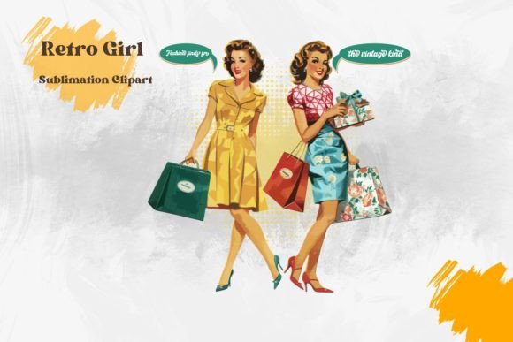 Retro Women Quotes Sublimation Clipart