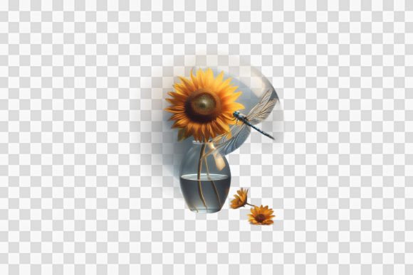 Sunflowers in a Vase: A Versatile Design for Creative Projects