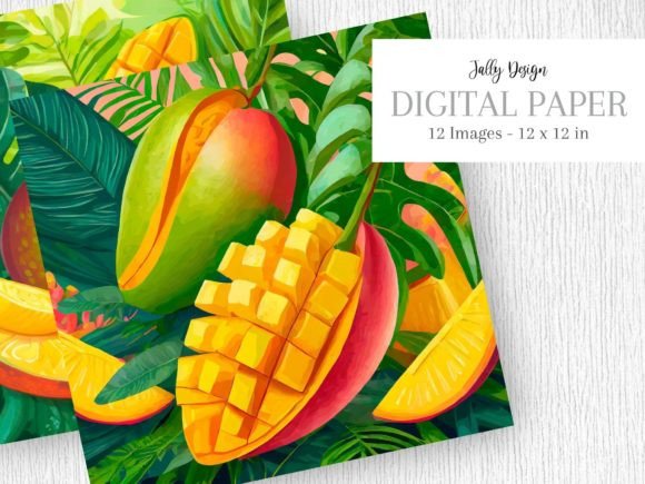 Sweet and Colorful Mangoes Illustrations: A Versatile Digital Asset for Modern Creatives