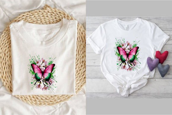 Sweet Butterfly T Shirt Design: Versatile Vector Art