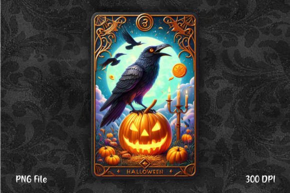 Understanding the Halloween Raven Bird Tarot Card PNG for Creative Projects