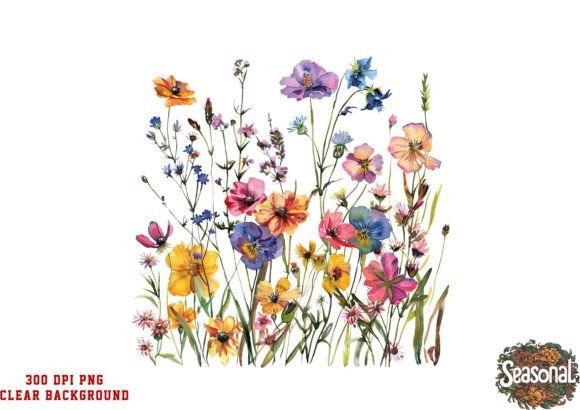 Watercolor Wildflower Bouquet Clipart: A Versatile Tool for Modern Design and Seasonal Celebrations