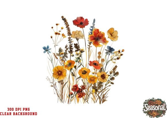 Watercolor Wildflower Collection for Spring Design