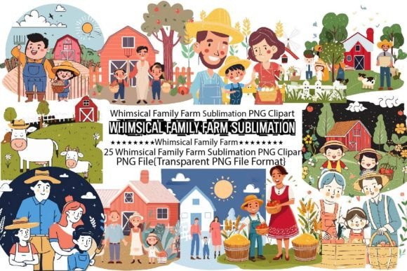 Whimsical Family Farm Sublimation Bundle: A Practical Guide to Watercolor Farm Clipart for Creative Projects