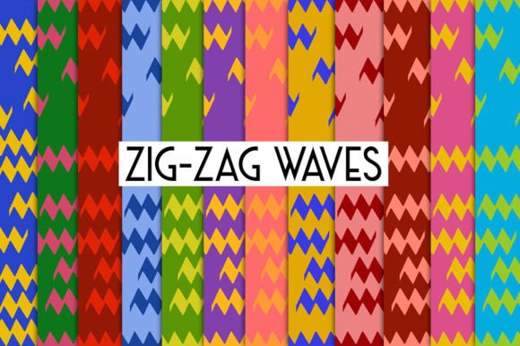 Zig Zag Waves Seamless Pattern for Creative Projects